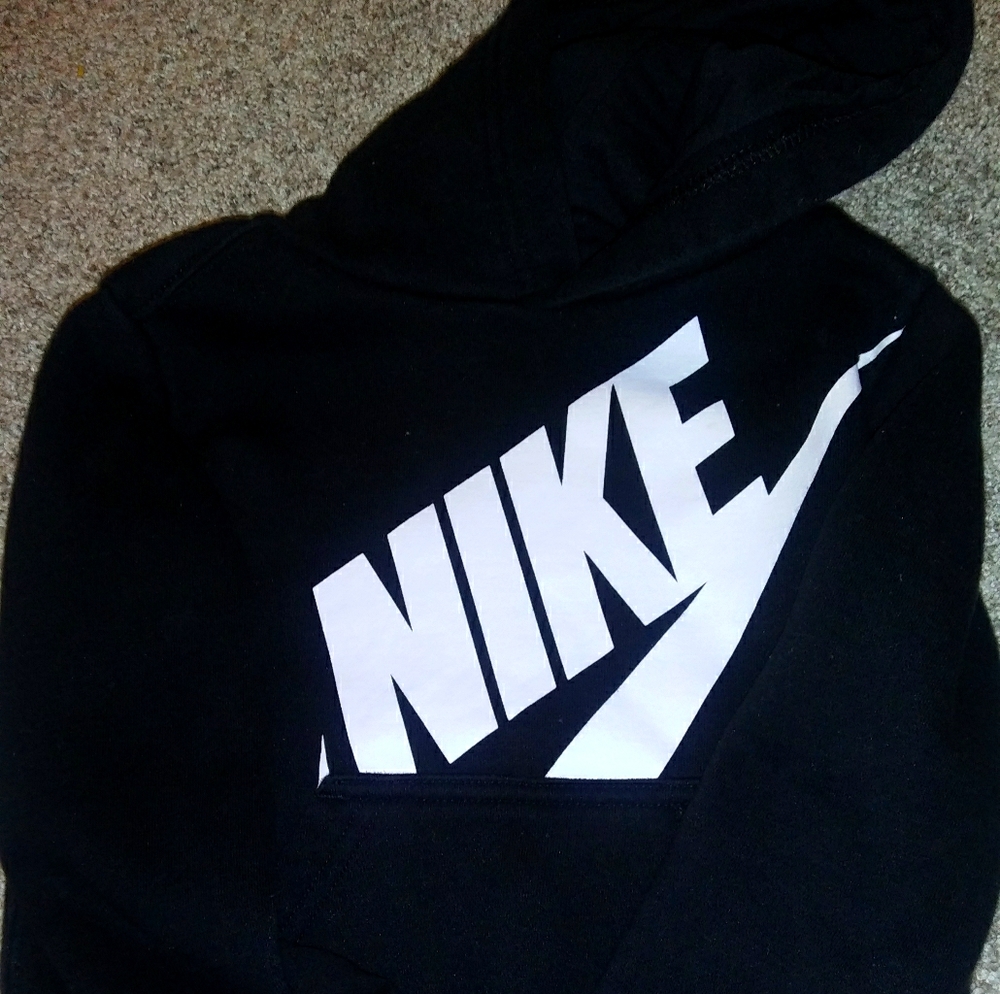 Toddler Bot Black Nike Hoodie 2T